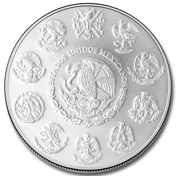 Mexican Silver Libertad, 1 oz (obverse)