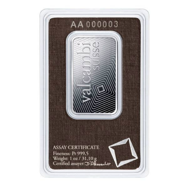 Platinum Bar, 1 oz (obverse)